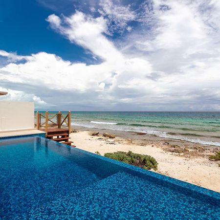 Willa Casa Javi- Ocean Front Located Mid Isla Mujeres Zewnętrze zdjęcie