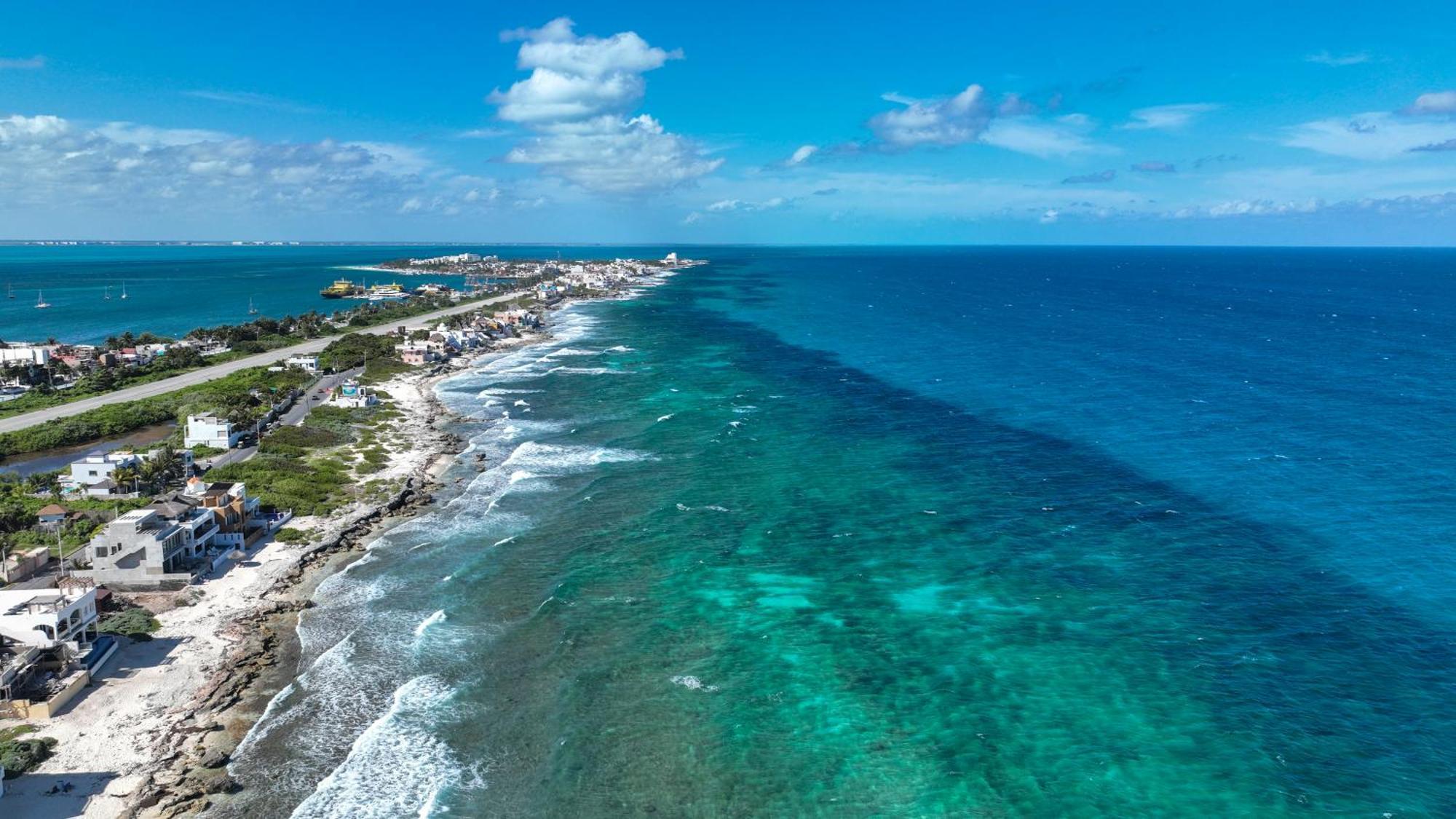 Willa Casa Javi- Ocean Front Located Mid Isla Mujeres Zewnętrze zdjęcie