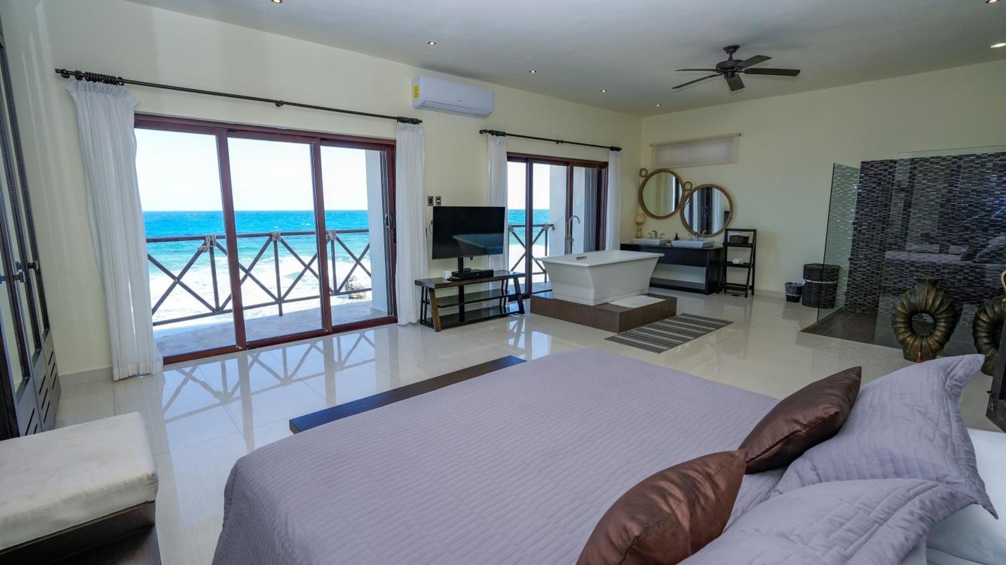 Willa Casa Javi- Ocean Front Located Mid Isla Mujeres Zewnętrze zdjęcie