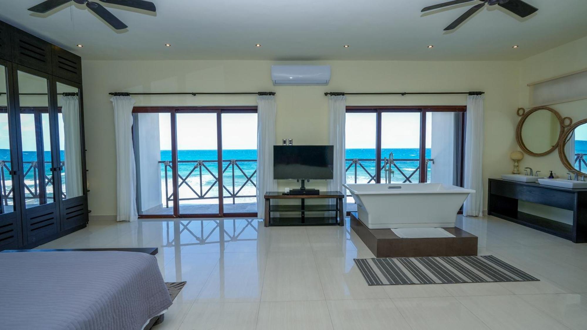 Willa Casa Javi- Ocean Front Located Mid Isla Mujeres Zewnętrze zdjęcie