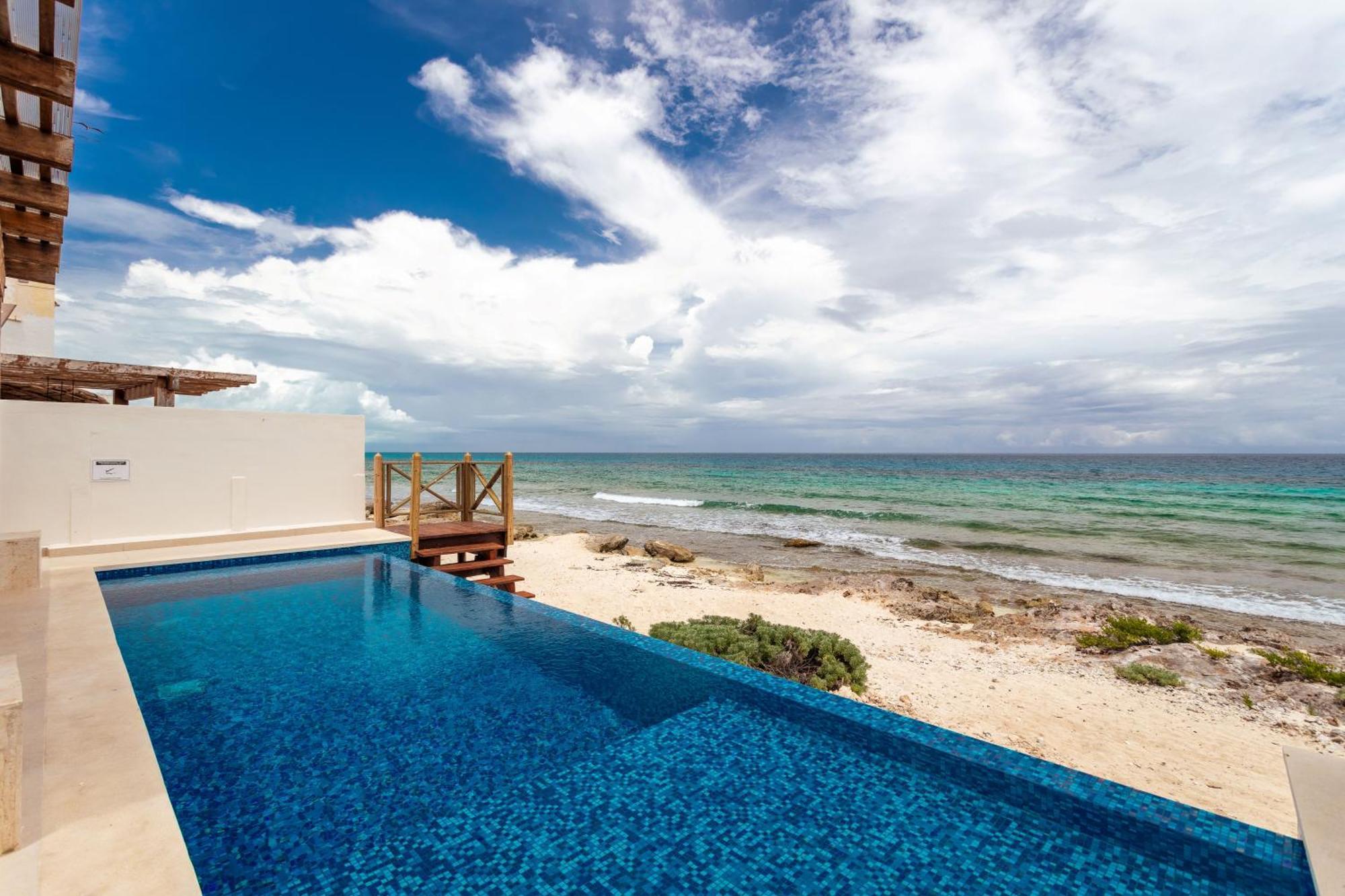 Willa Casa Javi- Ocean Front Located Mid Isla Mujeres Zewnętrze zdjęcie
