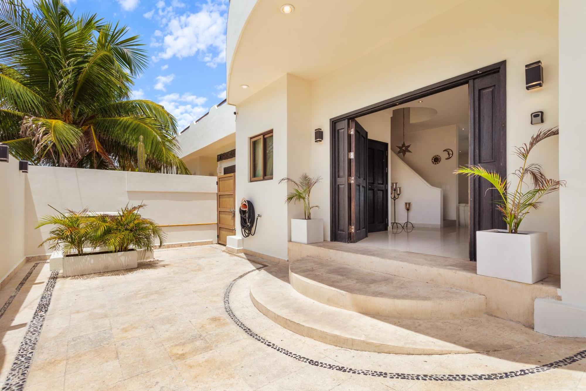 Willa Casa Javi- Ocean Front Located Mid Isla Mujeres Zewnętrze zdjęcie