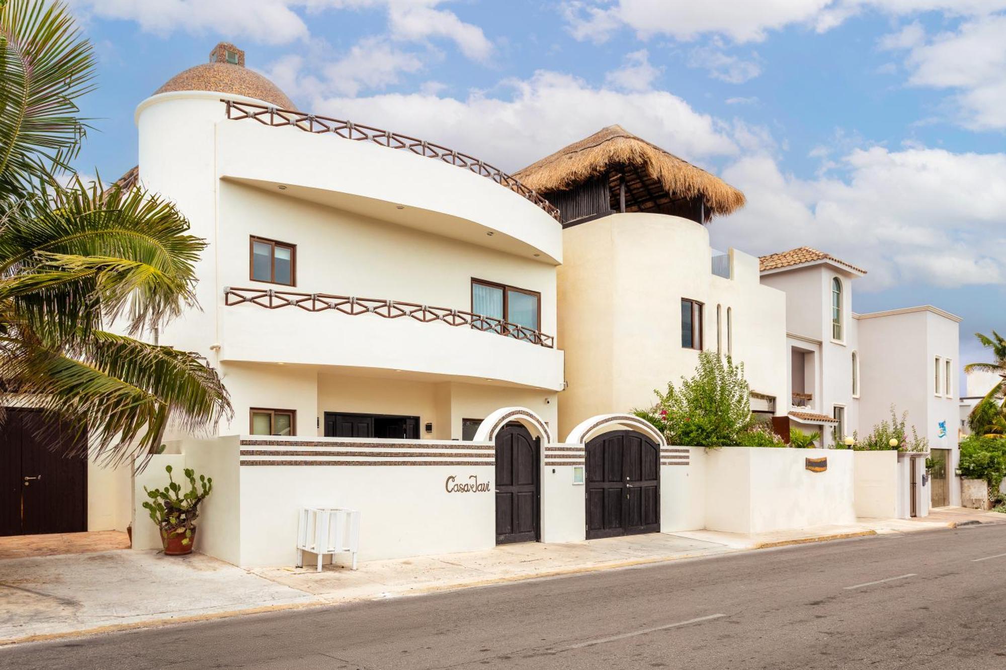Willa Casa Javi- Ocean Front Located Mid Isla Mujeres Zewnętrze zdjęcie