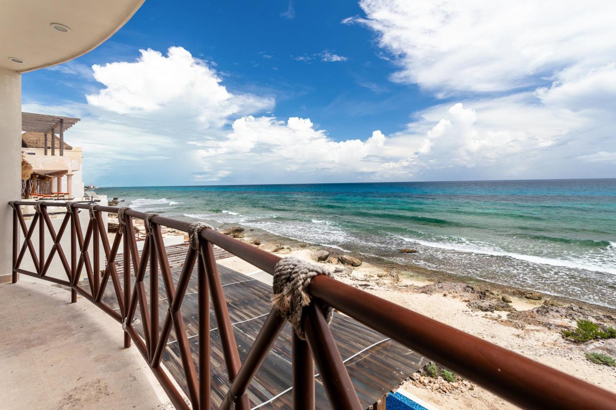 Willa Casa Javi- Ocean Front Located Mid Isla Mujeres Zewnętrze zdjęcie