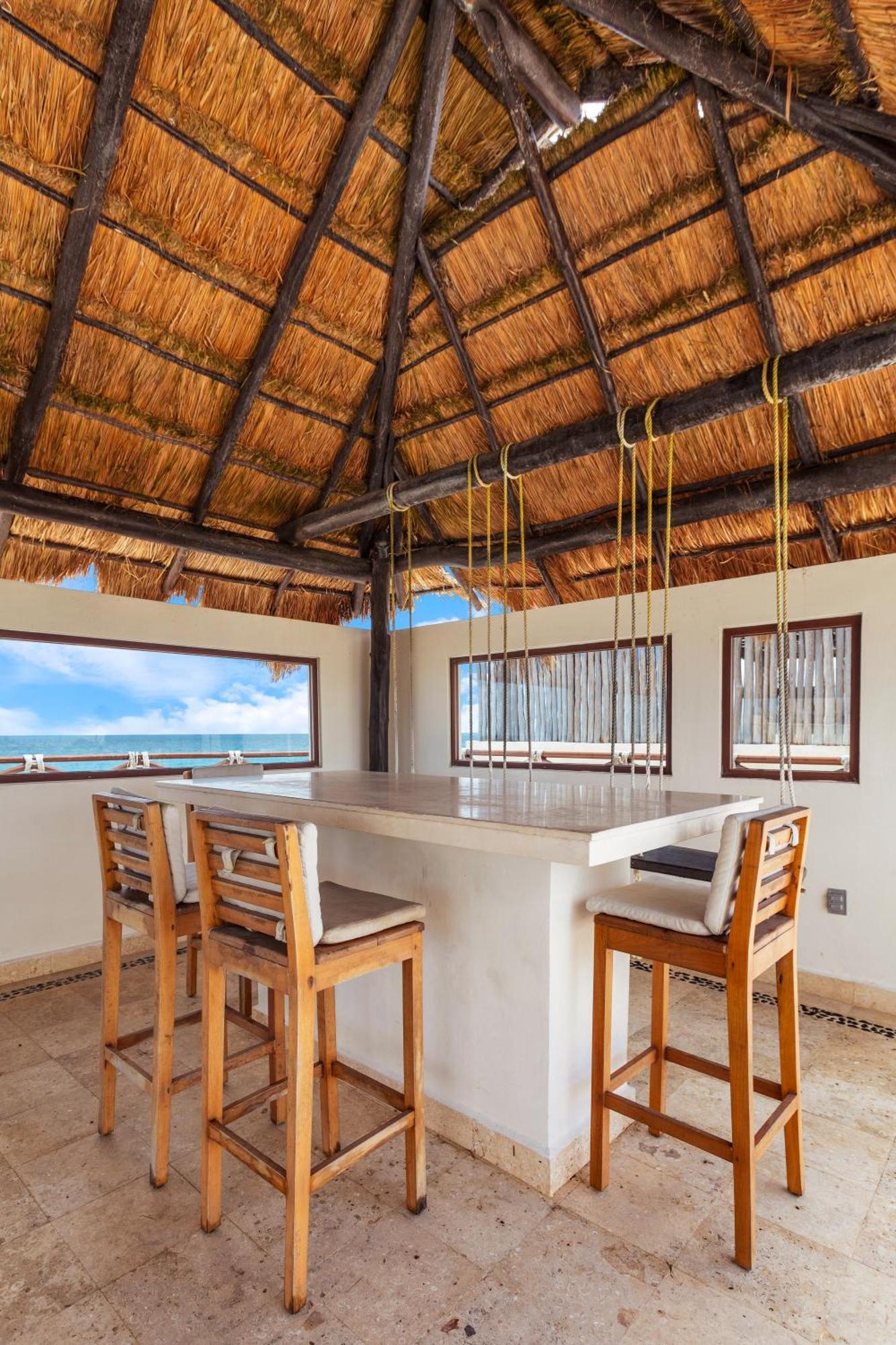 Willa Casa Javi- Ocean Front Located Mid Isla Mujeres Zewnętrze zdjęcie