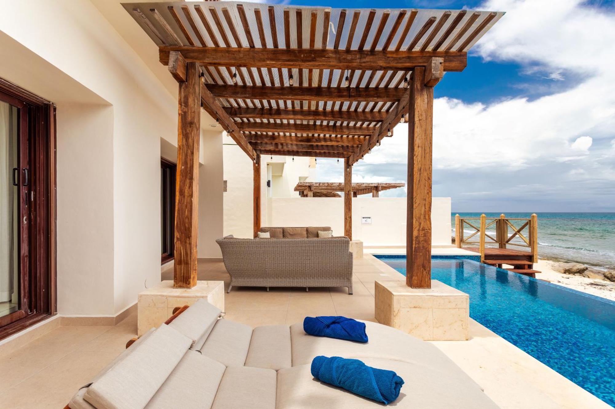 Willa Casa Javi- Ocean Front Located Mid Isla Mujeres Zewnętrze zdjęcie